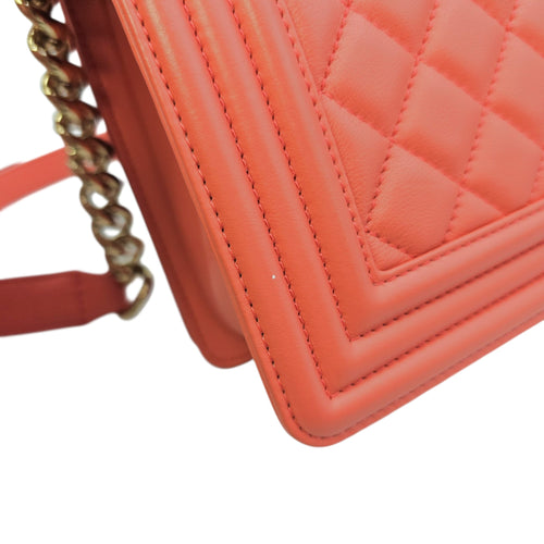 Boy Shoulder Bag in Calfskin Gold hardware