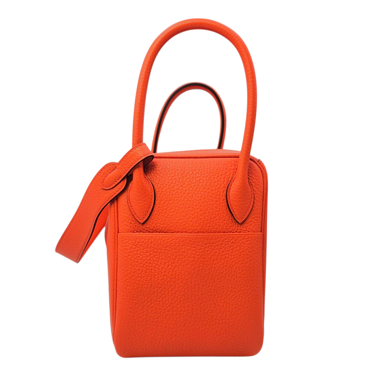 Lindy 26 Orange Poppy/Bordeaux  in Clemence Palladium hardware