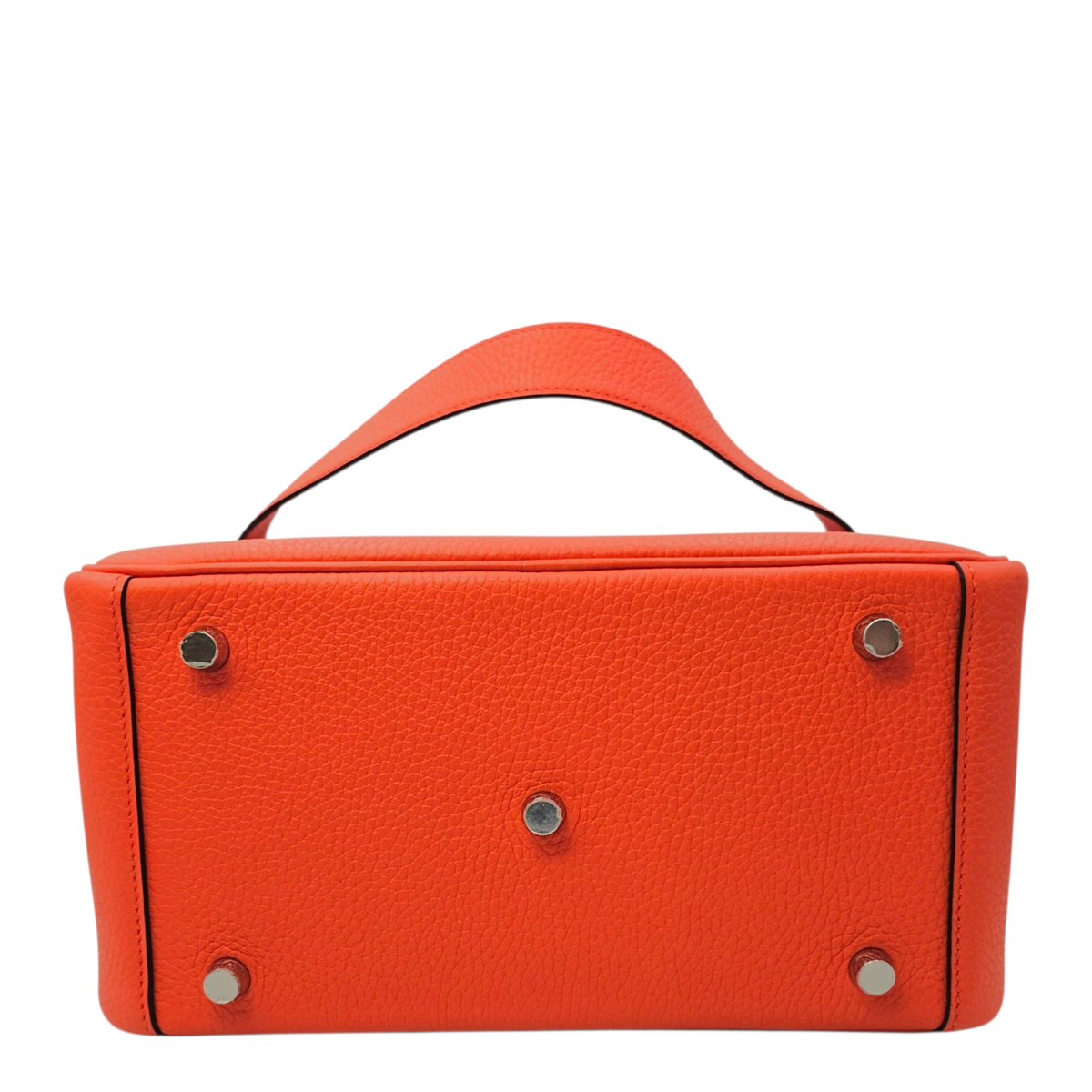 Lindy 26 Orange Poppy/Bordeaux  in Clemence Palladium hardware