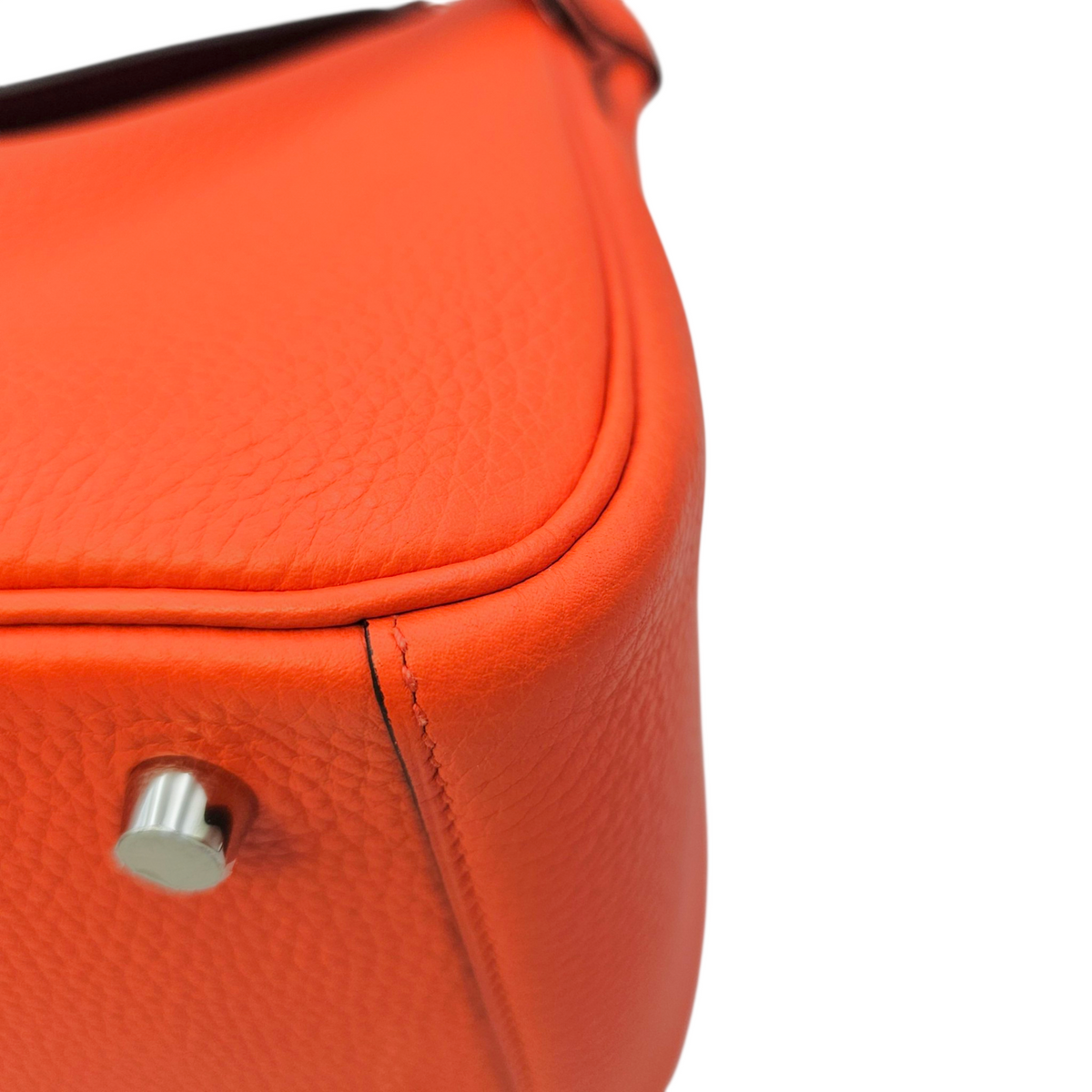Lindy 26 Orange Poppy/Bordeaux  in Clemence Palladium hardware