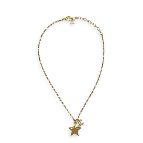 CC Logo Star  Gold Necklace  Gold hardware