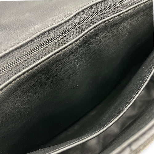 Timeless CC 33cm Black Shoulder Bag in Calfskin Silver hardware