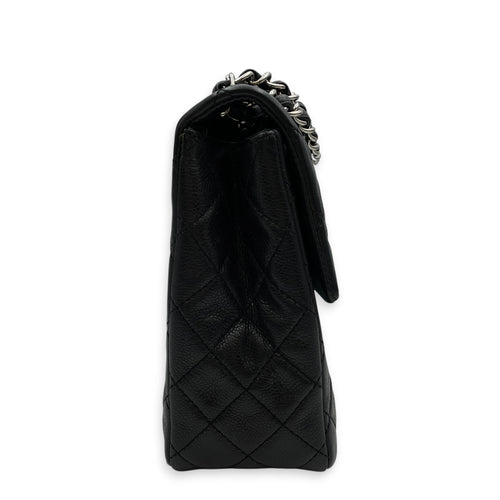 Timeless CC 33cm Black Shoulder Bag in Calfskin Silver hardware