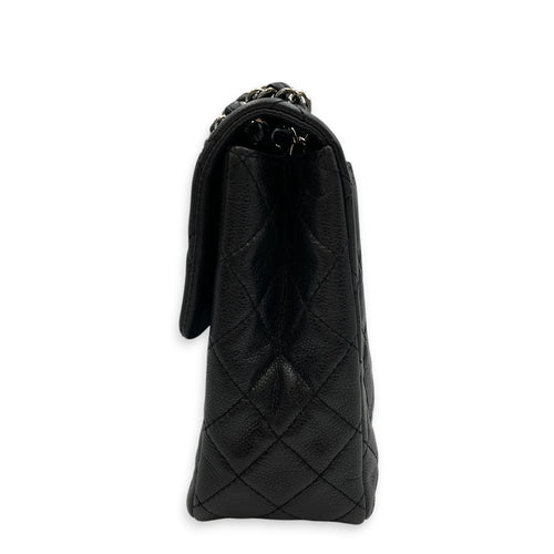 Timeless CC 33cm Black Shoulder Bag in Calfskin Silver hardware
