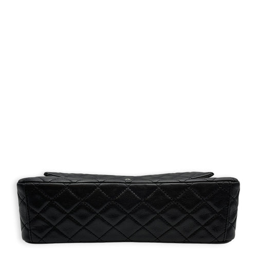 Timeless CC 33cm Black Shoulder Bag in Calfskin Silver hardware