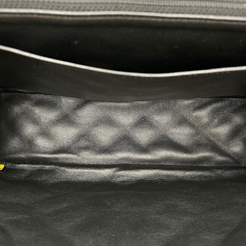 Timeless CC 33cm Black Shoulder Bag in Calfskin Silver hardware
