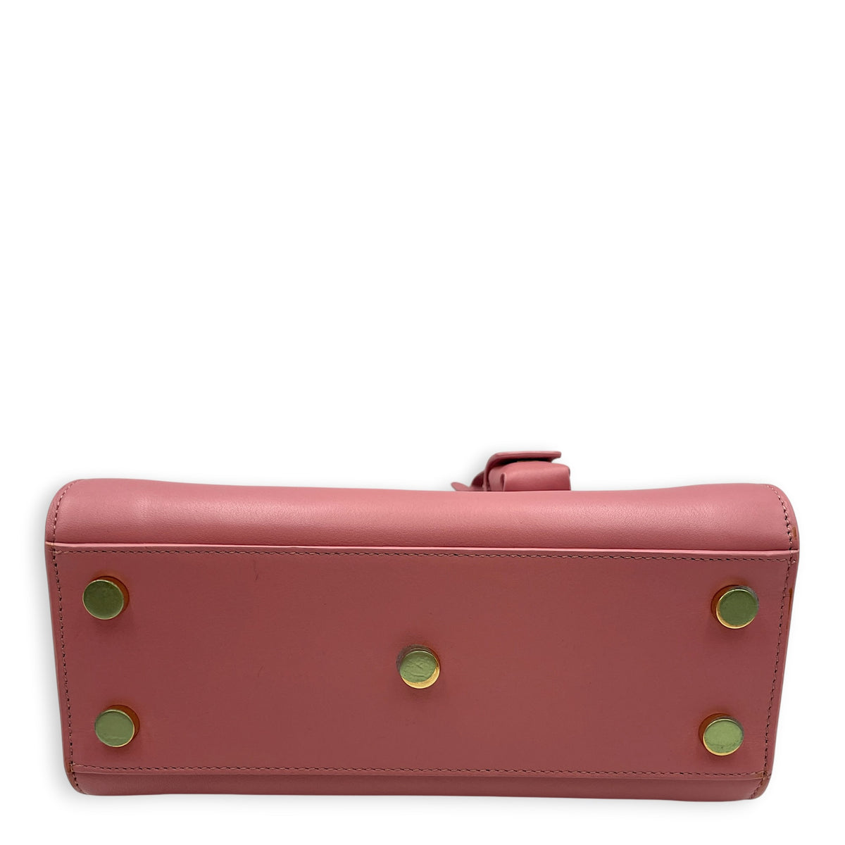 Sac De Jour  Pink Top Handle Bag in Calfskin Gold hardware