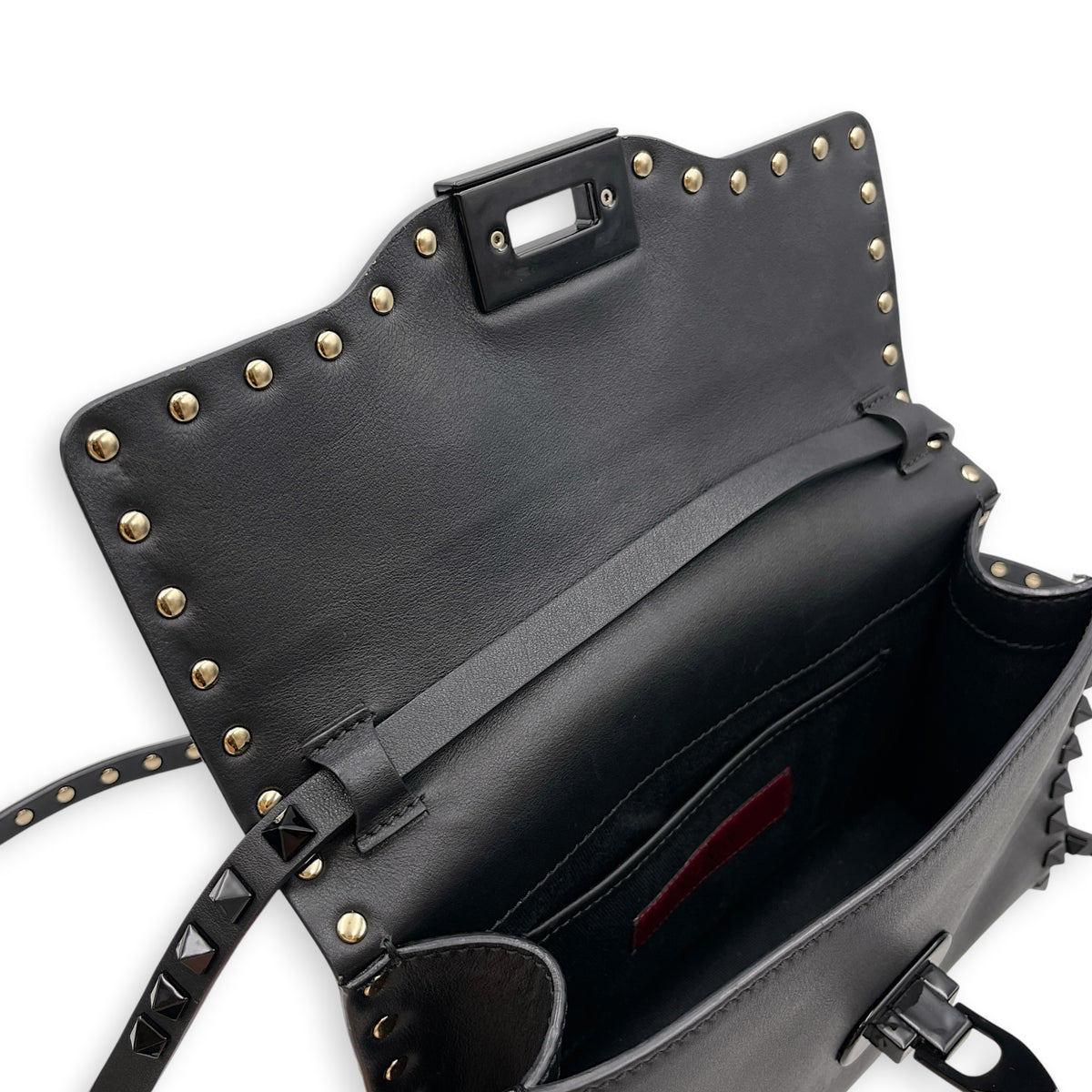 Rockstud 23 Black Crossbody Bag So Black hardware