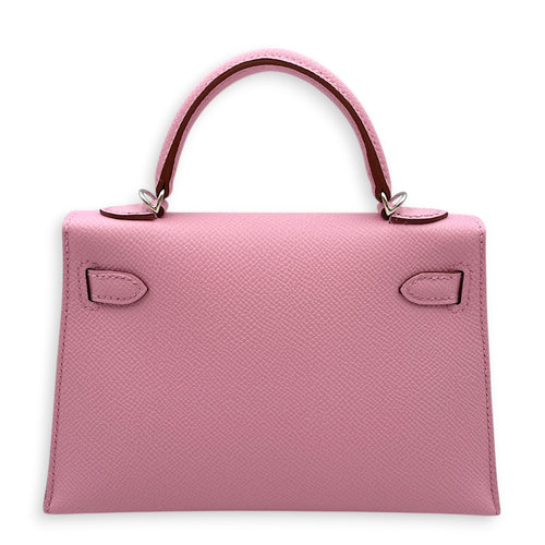 Sellier Kelly 20 Mauve Sylvestre in Epsom Palladium hardware