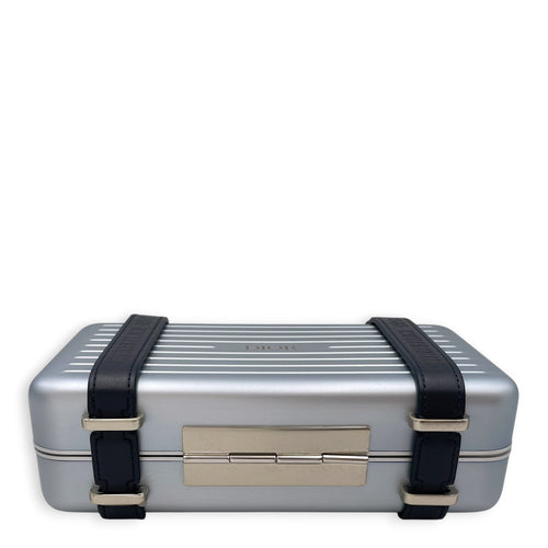 Dior x Rimowa Aluminium Silver Crossbody Bag Silver hardware