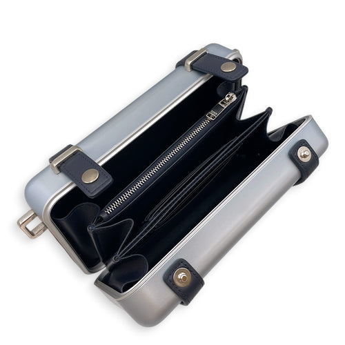 Dior x Rimowa Aluminium Silver Crossbody Bag Silver hardware