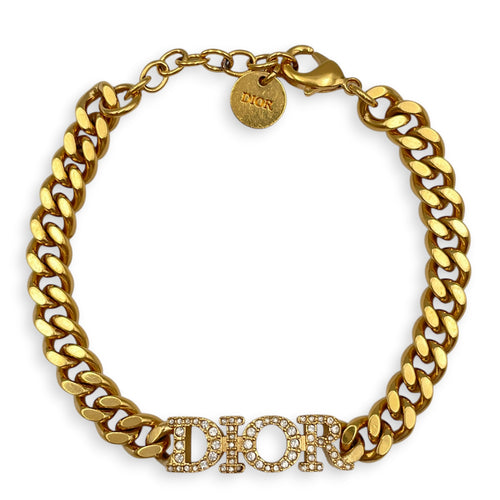 Dior Logo  Gold Bracelet Gold hardware