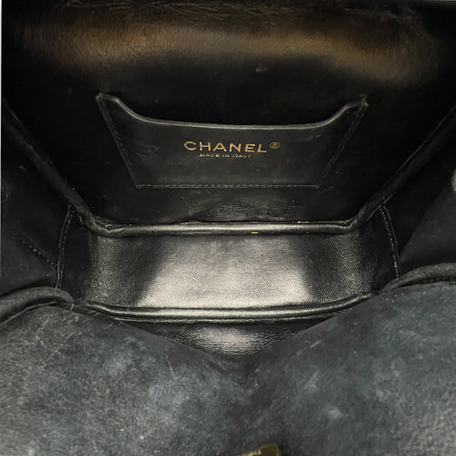 CC Trip Vanity Case  Black Vanity Bag in Lambskin Light Gold hardware