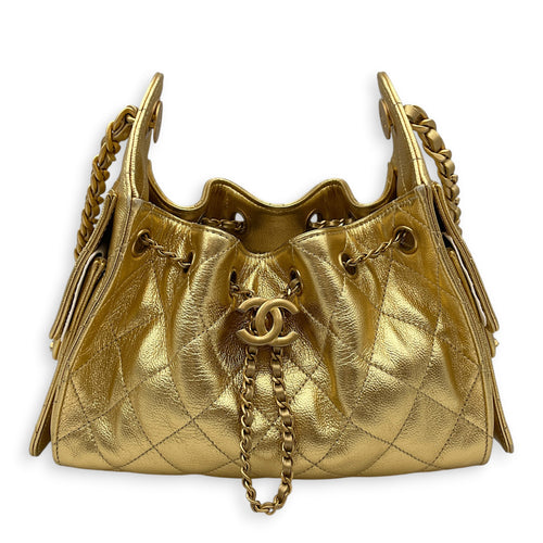 C25  Mini Gold Shoulder  in Lambskin Gold hardware