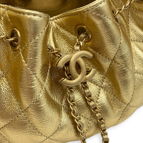 C25  Mini Gold Shoulder  in Lambskin Gold hardware