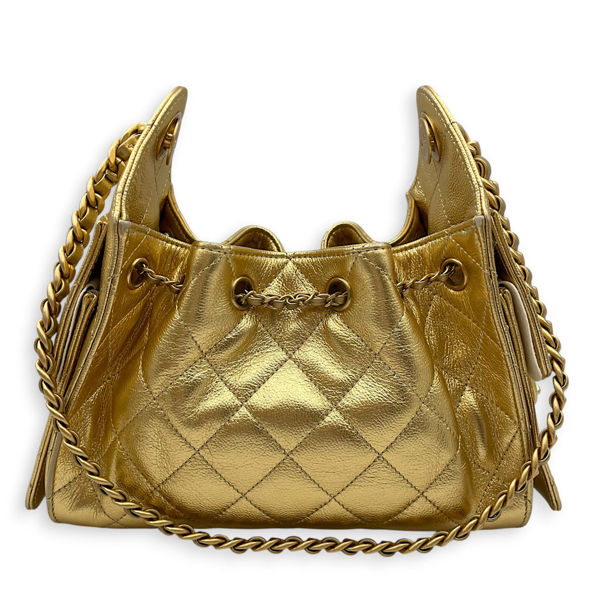 C25  Mini Gold Shoulder  in Lambskin Gold hardware