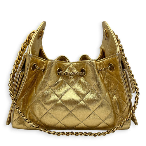 C25  Mini Gold Shoulder  in Lambskin Gold hardware