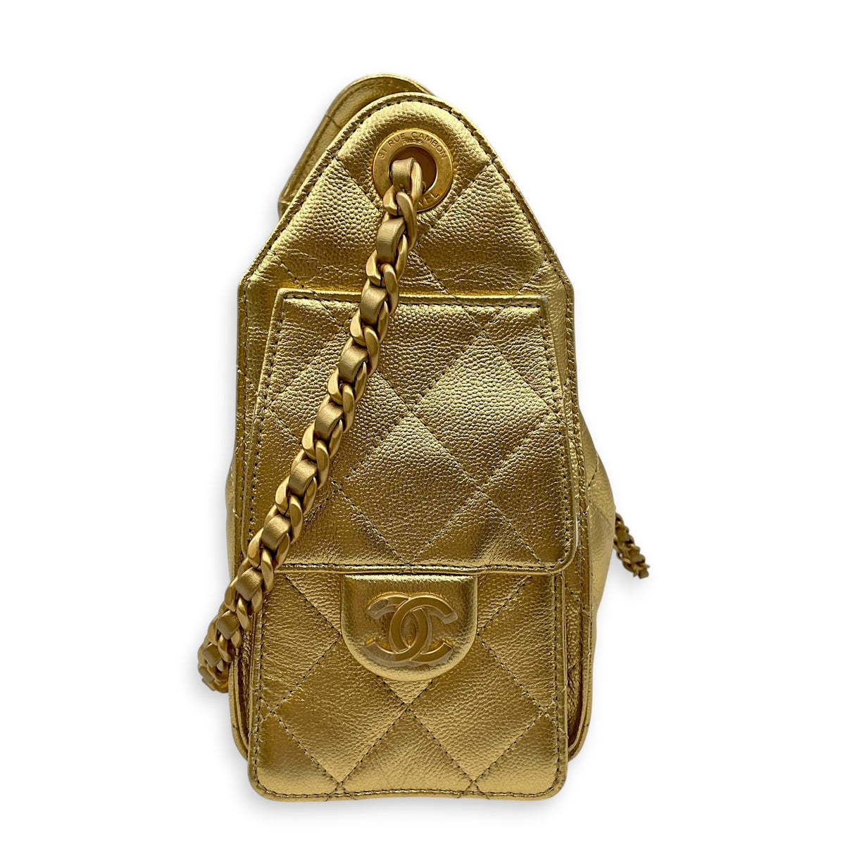C25  Mini Gold Shoulder  in Lambskin Gold hardware