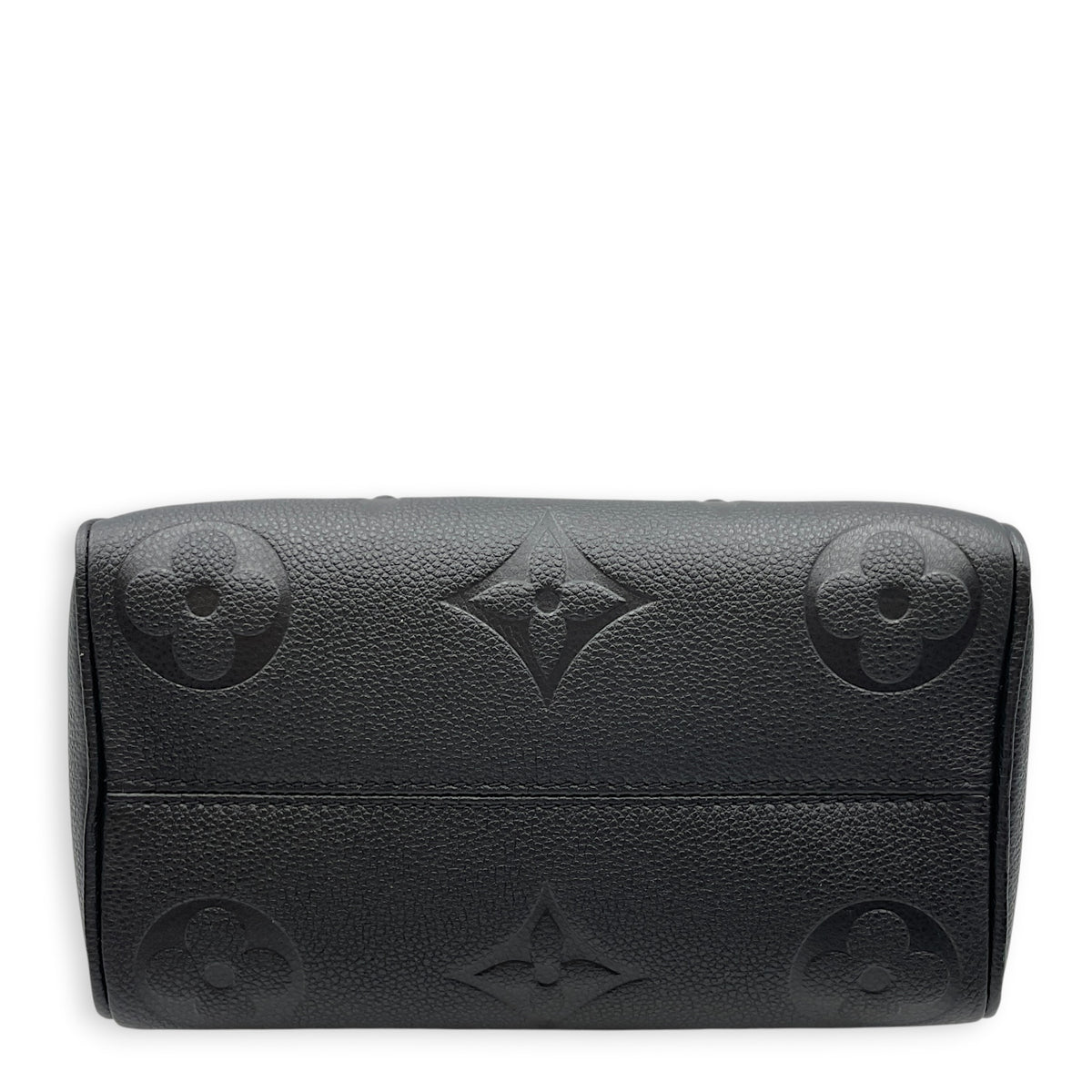 Speedy Bandouliere 20 Noir Top Handle Bag in Monogram Empreinte Leather Gold hardware