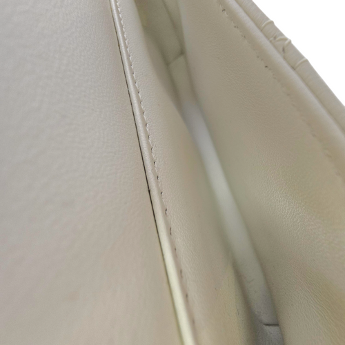 Caro White Crossbody Bag in Calfskin Gold hardware