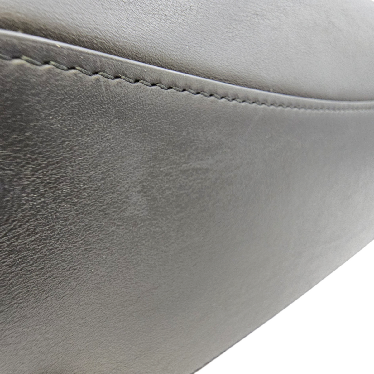 Rodeo Medium Black Top Handle Bag in Calfskin Palladium hardware