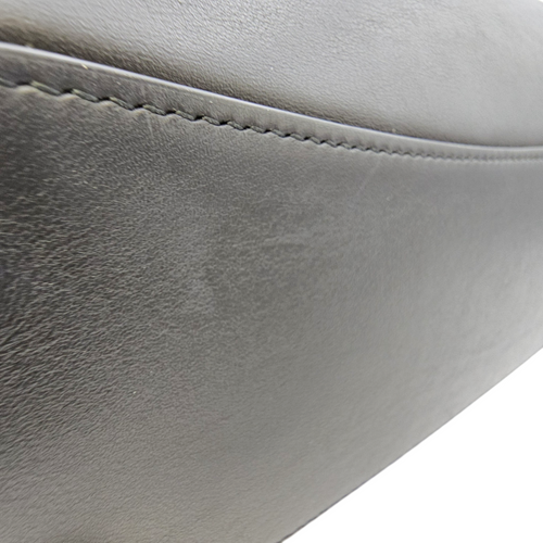 Rodeo Medium Black Top Handle Bag in Calfskin Palladium hardware