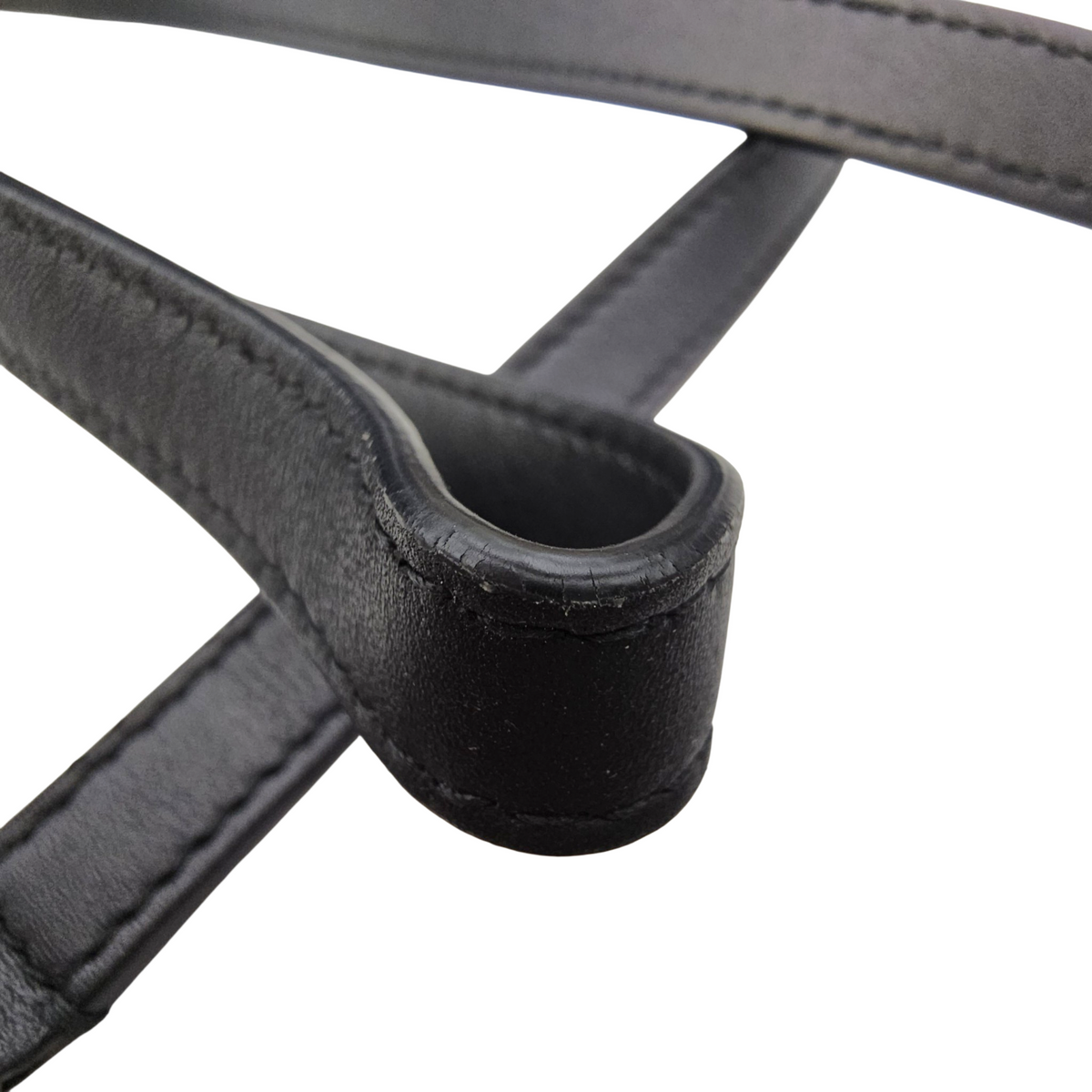 Rodeo Medium Black Top Handle Bag in Calfskin Palladium hardware