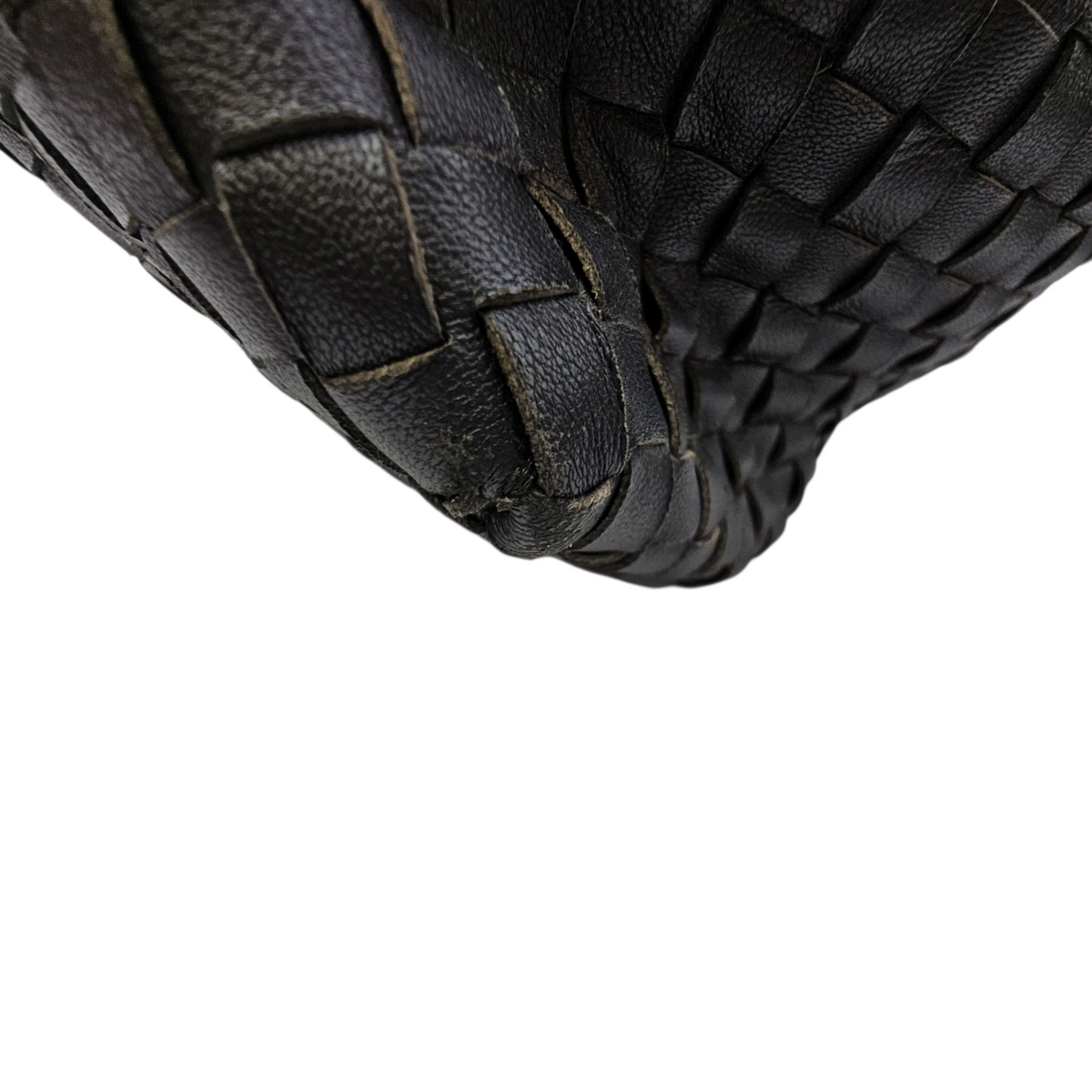 Intrecciato Black Tote Bag in Nappa Leather Ruthenium hardware