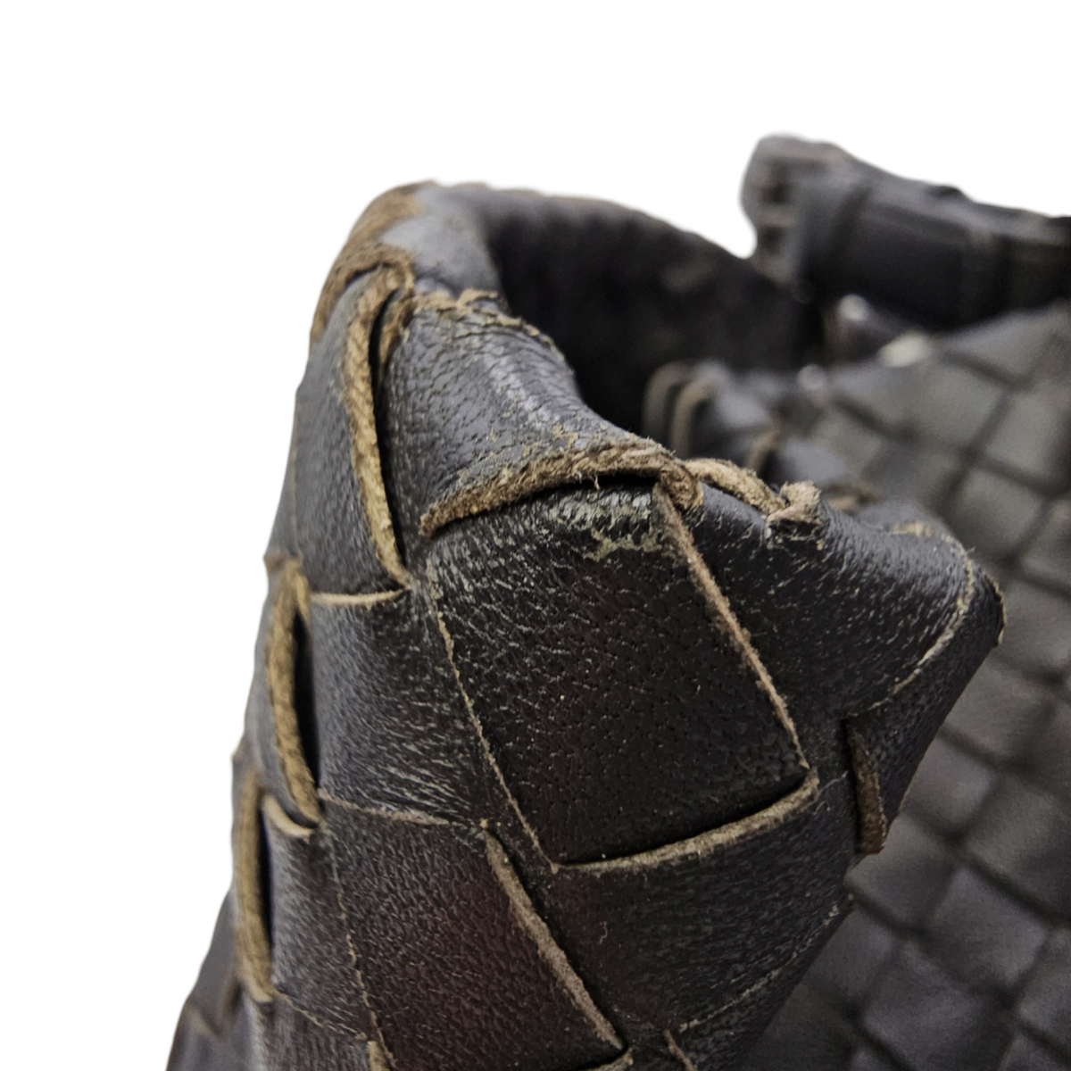Intrecciato Black Tote Bag in Nappa Leather Ruthenium hardware