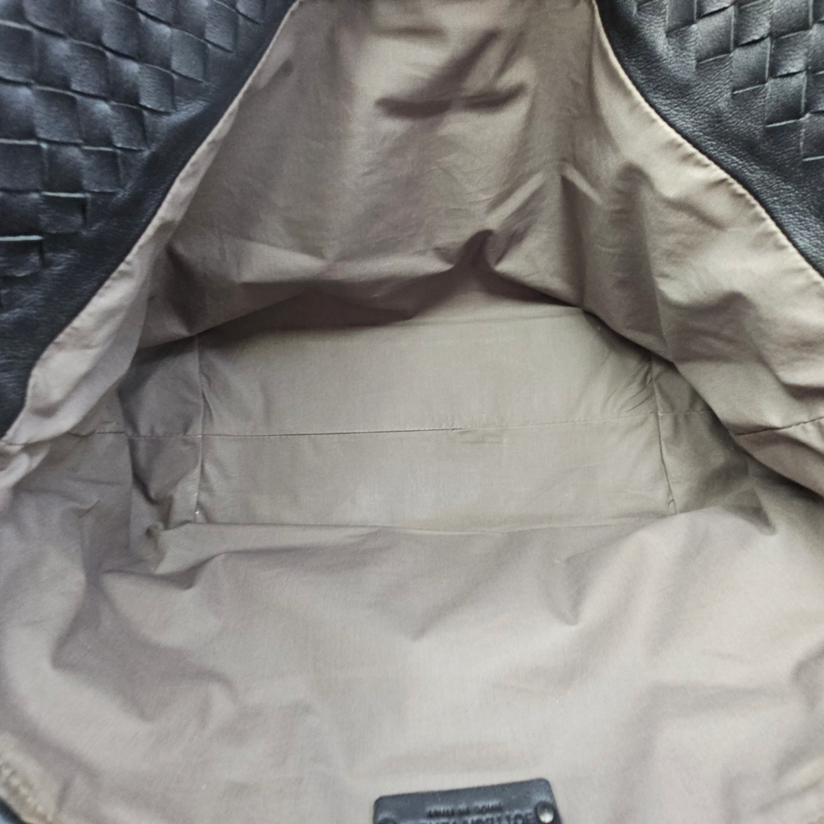 Intrecciato Black Tote Bag in Nappa Leather Ruthenium hardware