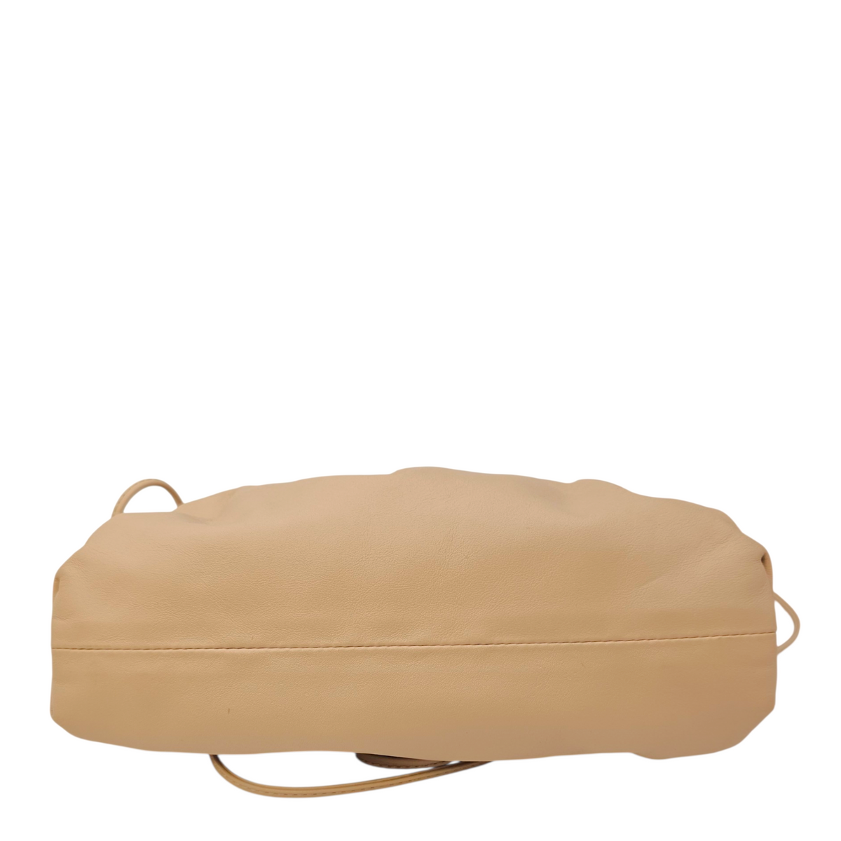 The Pouch  Mini Beige Crossbody Bag in Calfskin Gold hardware