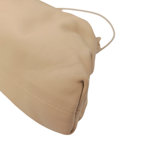 The Pouch  Mini Beige Crossbody Bag in Calfskin Gold hardware