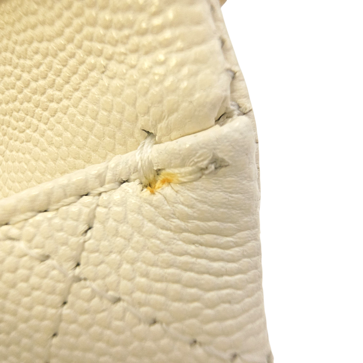Timeless Flap White Top Handle Bag in Caviar Leather Gold hardware