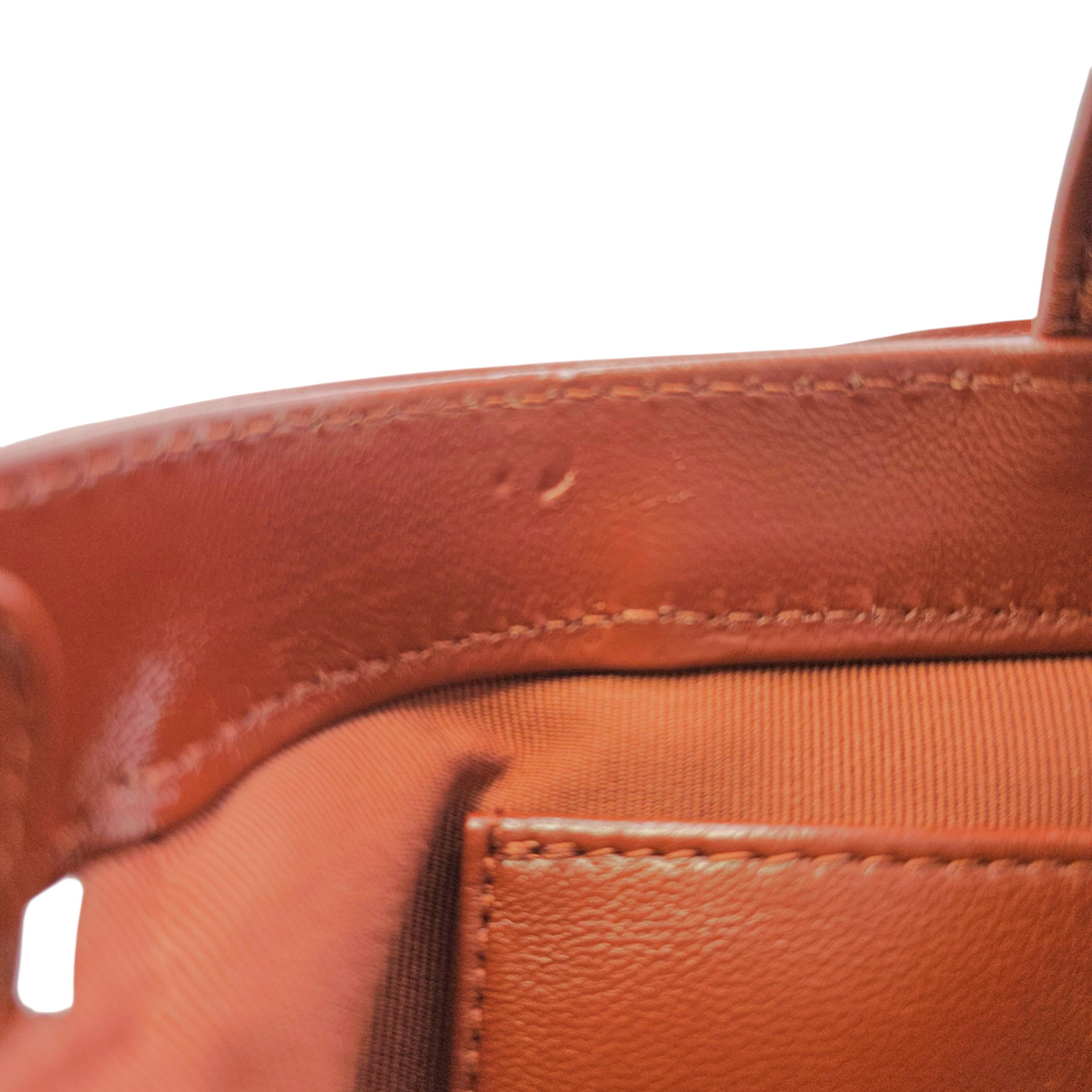 Quilted Cocodoc  Mini Brown Top Handle Bag in Lambskin Gold hardware