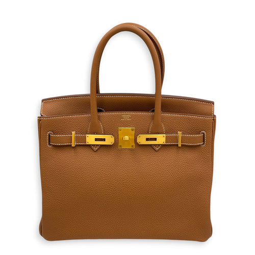 Birkin 30 Gold in Togo Brushed Gold hardware