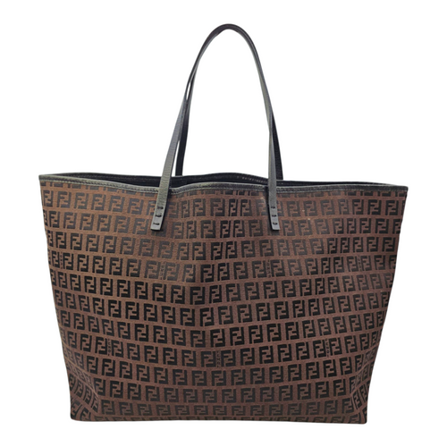 Zucca Brown Tote Bag in Jacquard