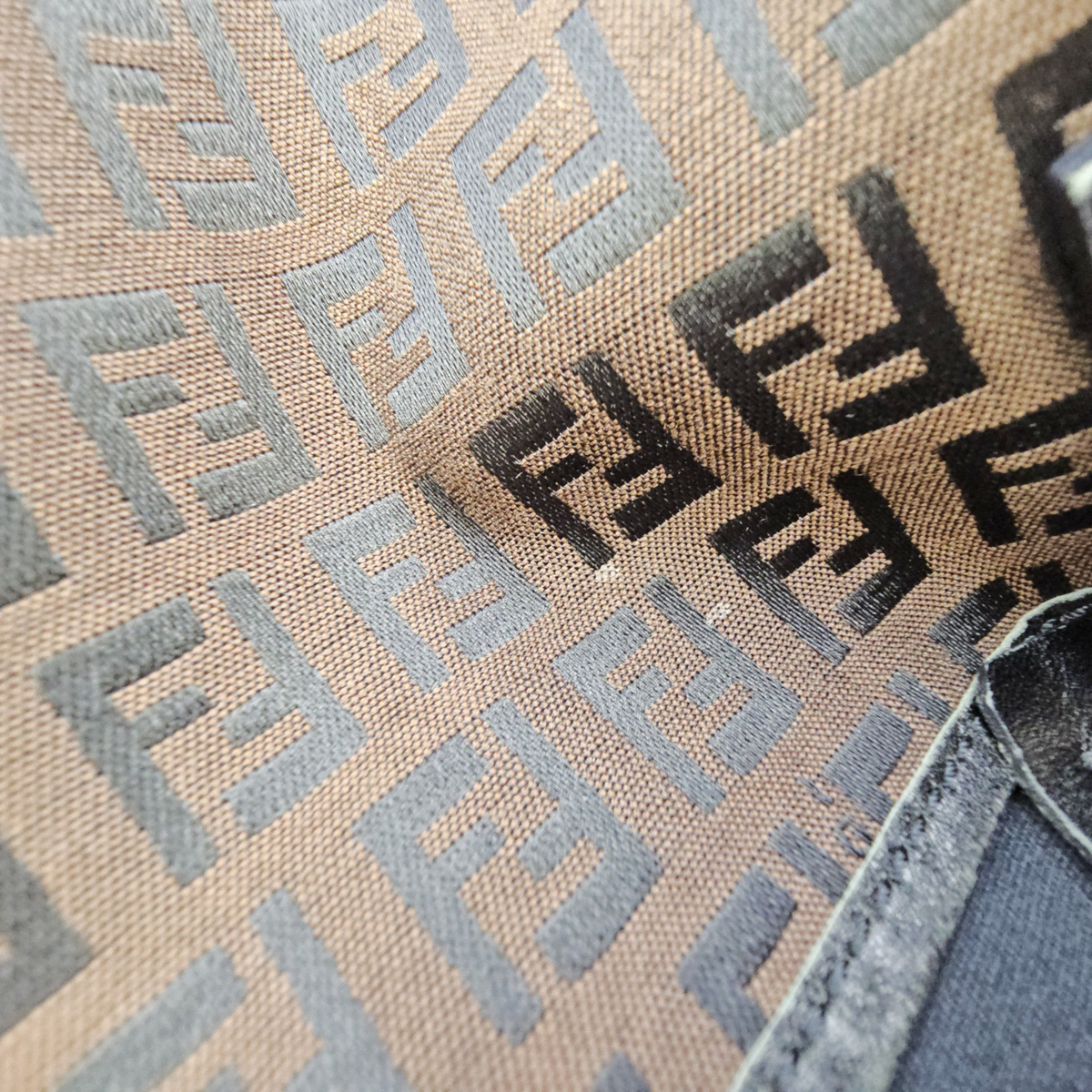 Zucca Brown Tote Bag in Jacquard
