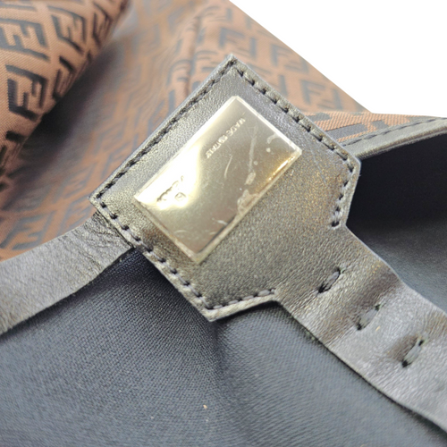 Zucca Brown Tote Bag in Jacquard