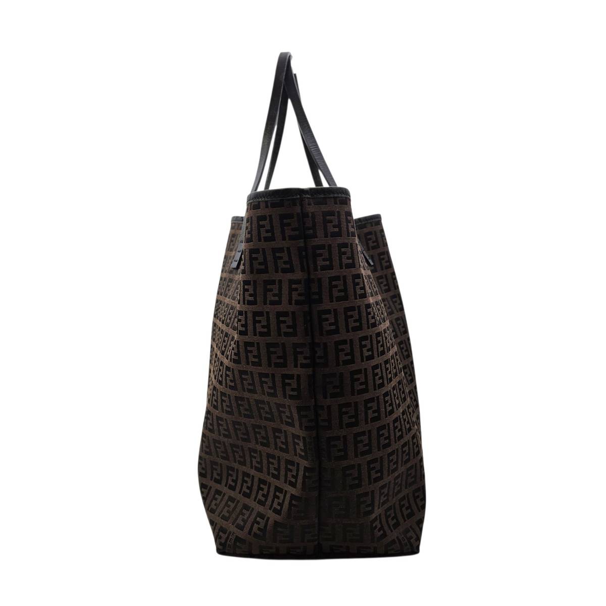 Zucca Brown Tote Bag in Jacquard