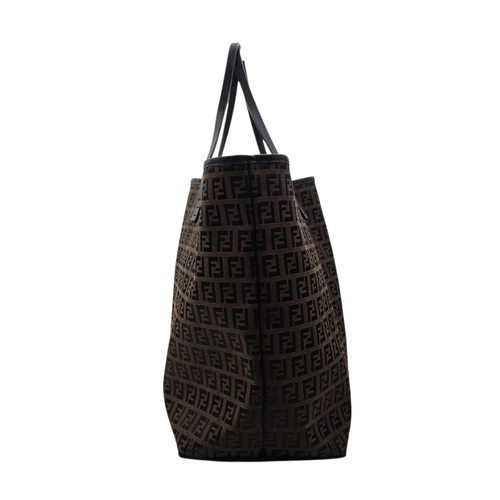 Zucca Brown Tote Bag in Jacquard