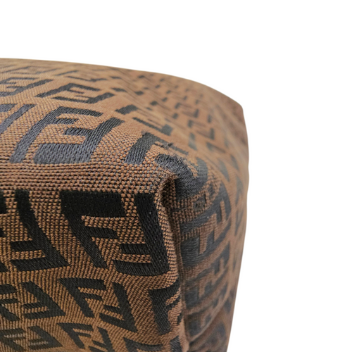 Zucca Brown Tote Bag in Jacquard