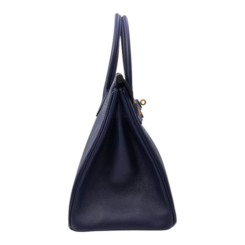 Birkin 30 Bleu Saphir in Epsom Gold hardware