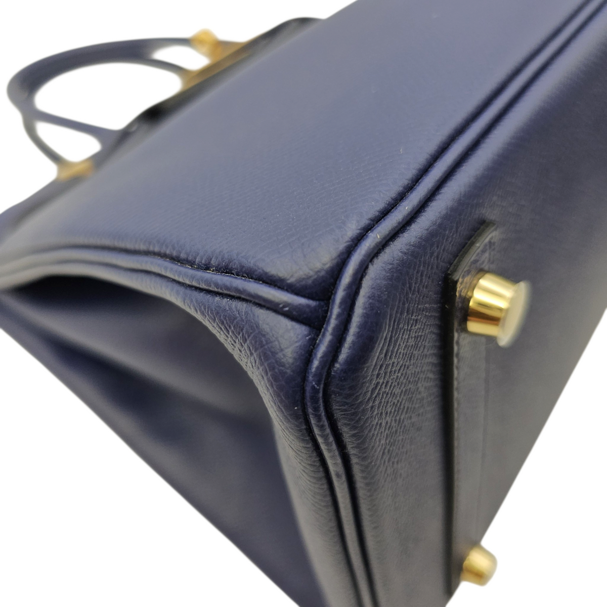 Birkin 30 Bleu Saphir in Epsom Gold hardware