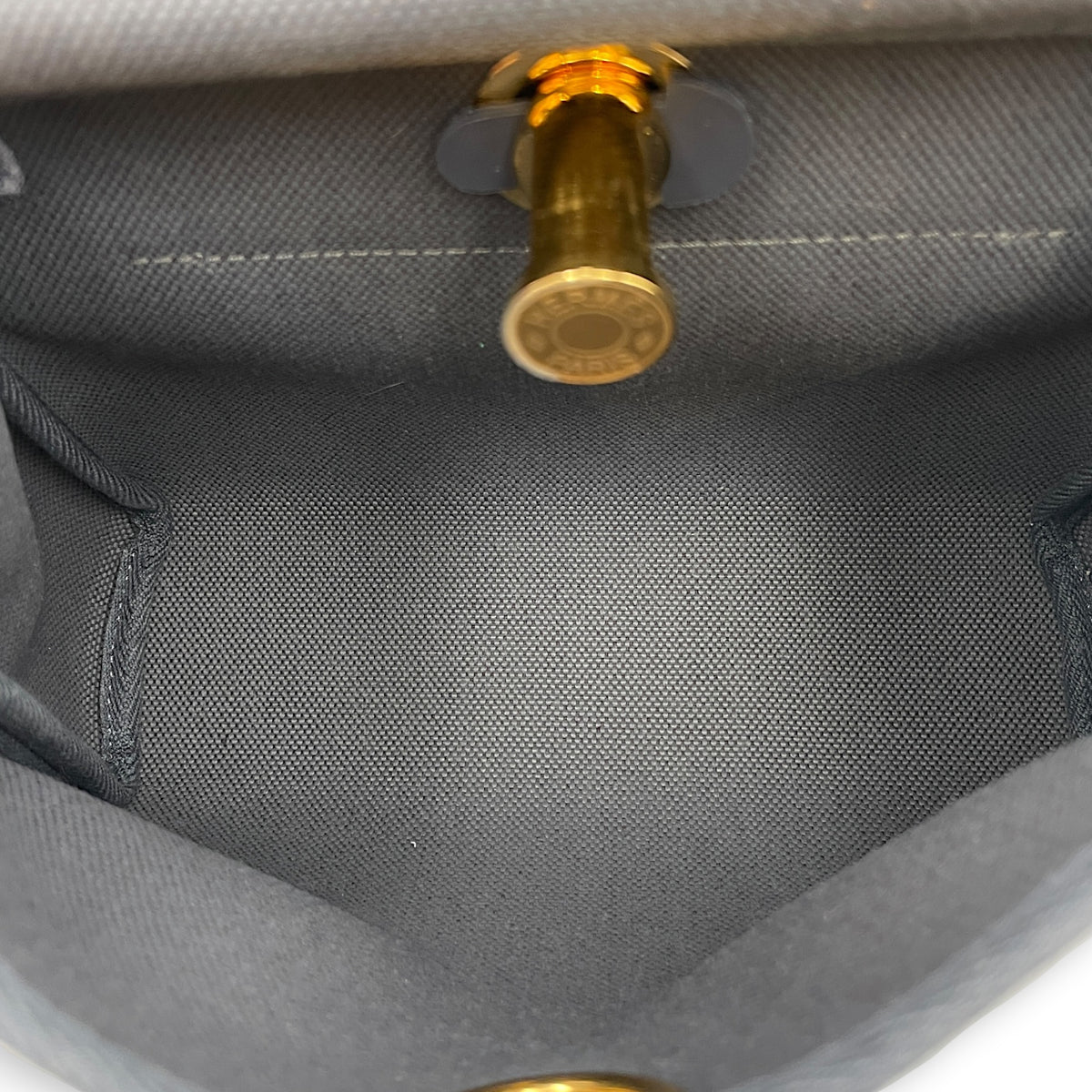 Herbag 20 Ardoise in Vachehunter/Toile Gold hardware