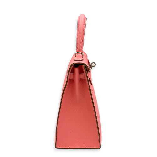 Sellier Kelly 25 Rose Confetti in Epsom Palladium hardware