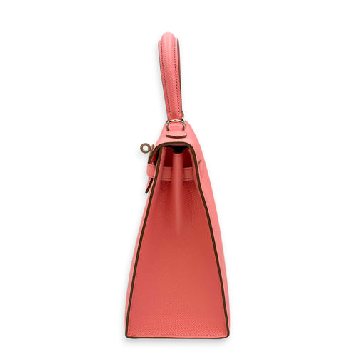 Sellier Kelly 25 Rose Confetti in Epsom Palladium hardware