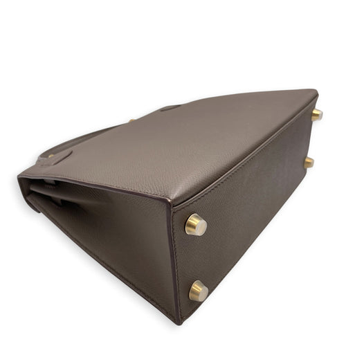 Sellier Kelly 25 Etain in Epsom Gold hardware