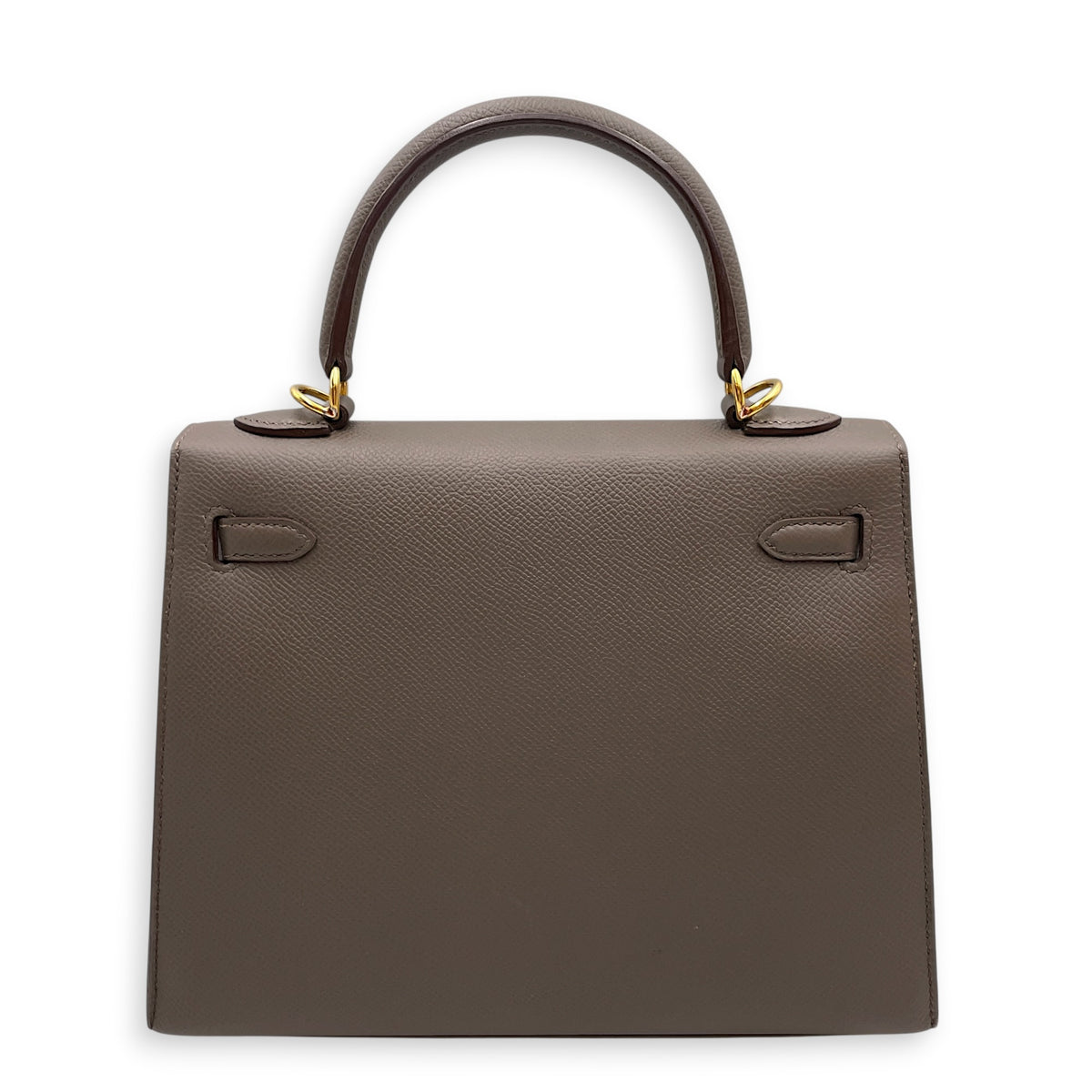 Sellier Kelly 25 Etain in Epsom Gold hardware