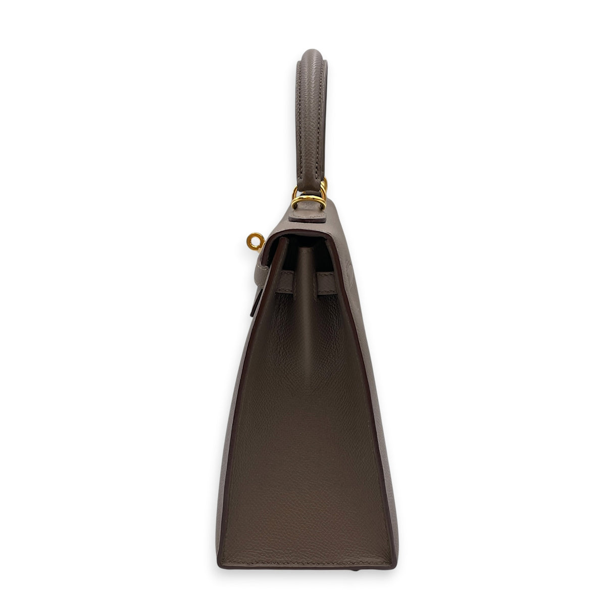 Sellier Kelly 25 Etain in Epsom Gold hardware