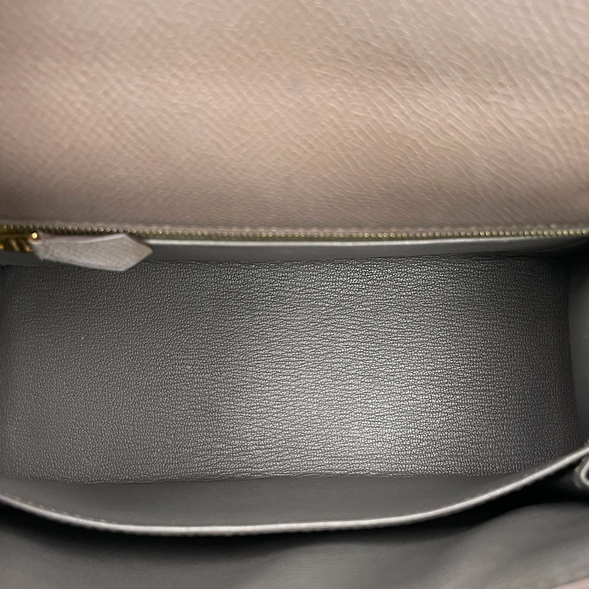 Sellier Kelly 25 Etain in Epsom Gold hardware